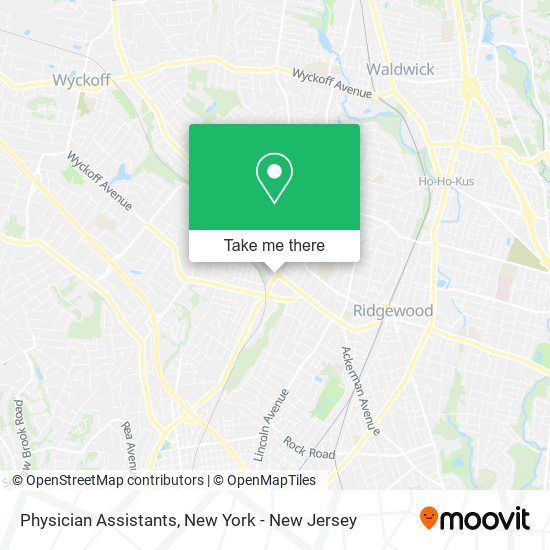 Physician Assistants map