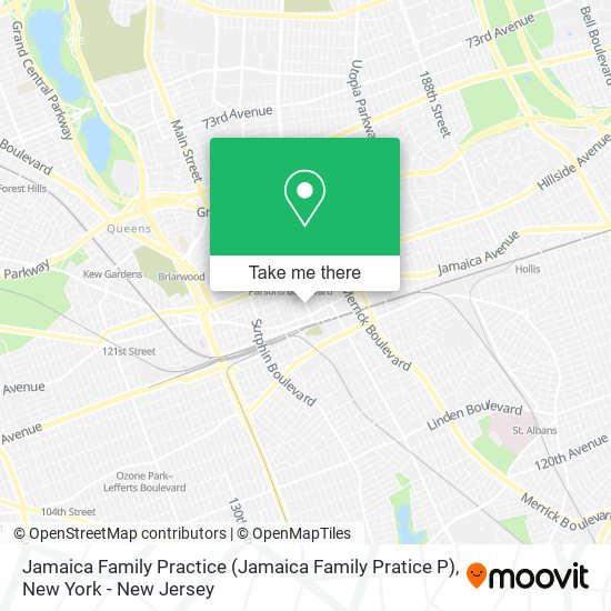 Jamaica Family Practice (Jamaica Family Pratice P) map