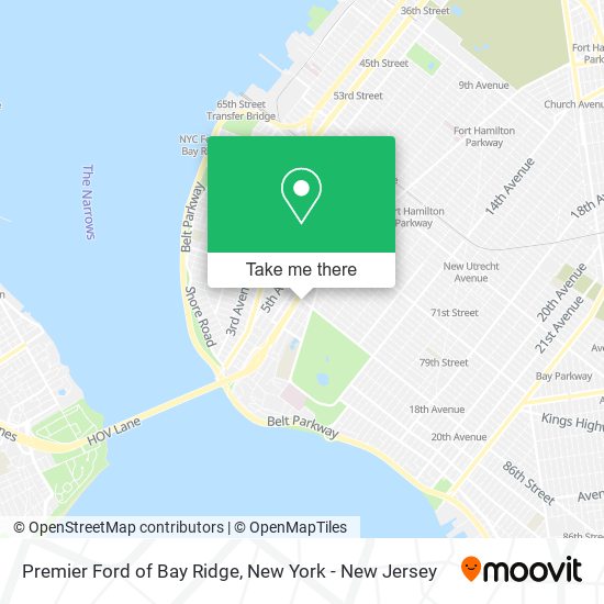 Mapa de Premier Ford of Bay Ridge