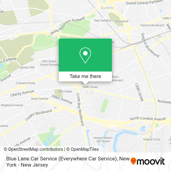 Blue Lane Car Service (Everywhere Car Service) map