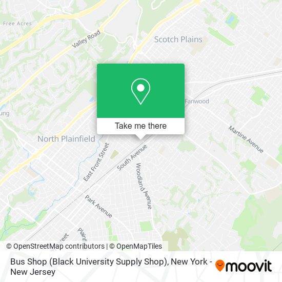 Mapa de Bus Shop (Black University Supply Shop)