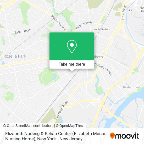 Elizabeth Nursing & Rehab Center (Elizabeth Manor Nursing Home) map