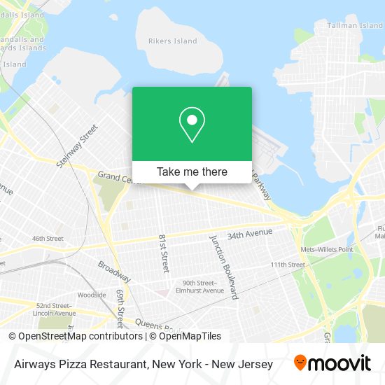 Mapa de Airways Pizza Restaurant