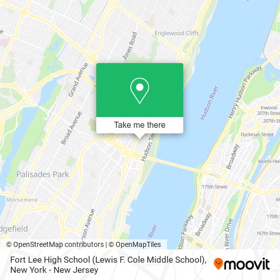 Fort Lee High School (Lewis F. Cole Middle School) map