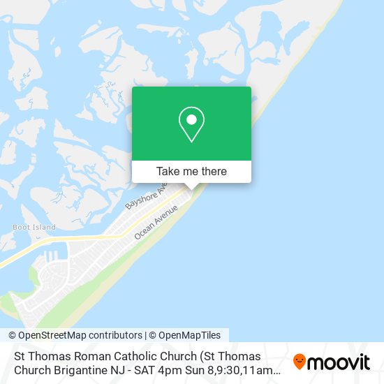 Mapa de St Thomas Roman Catholic Church (St Thomas Church Brigantine NJ - SAT 4pm Sun 8,9:30,11am Mass)
