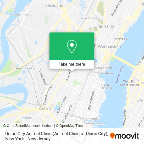 Mapa de Union City Animal Clinic