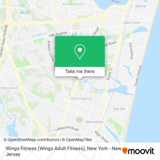 Wings Fitness (Wings Adult Fitness) map