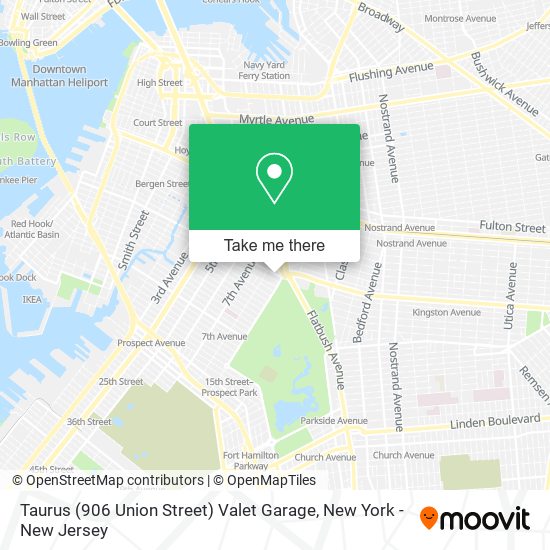 Taurus (906 Union Street) Valet Garage map