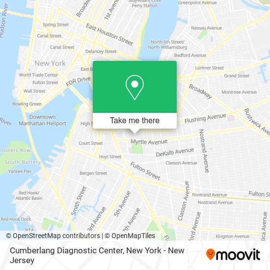 Cumberlang Diagnostic Center map