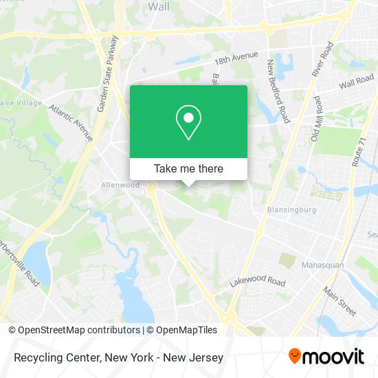 Mapa de Recycling Center