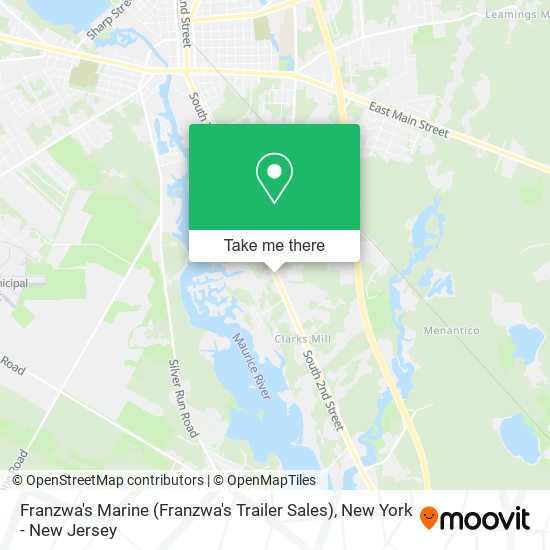 Franzwa's Marine (Franzwa's Trailer Sales) map