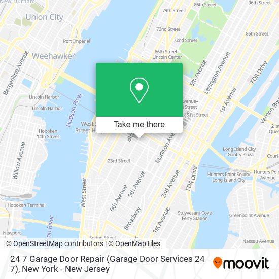 24 7 Garage Door Repair map