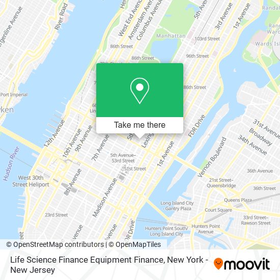 Life Science Finance Equipment Finance map