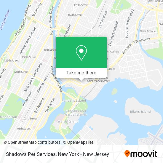 Shadows Pet Services map