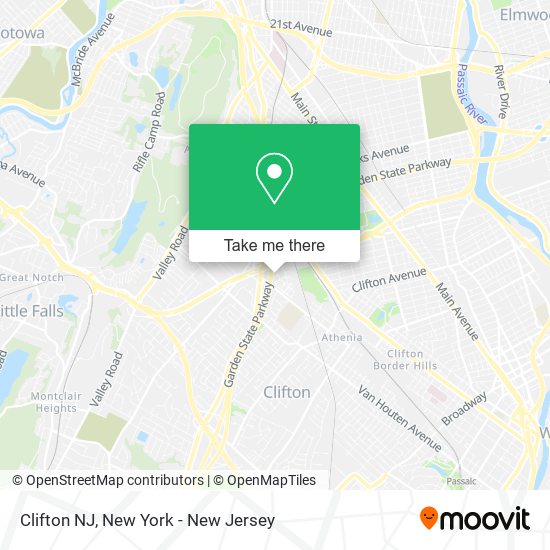 Clifton NJ map