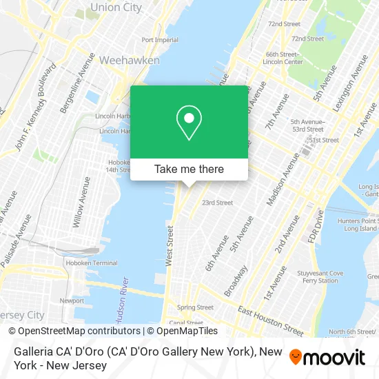 Mapa de Galleria CA' D'Oro (CA' D'Oro Gallery New York)