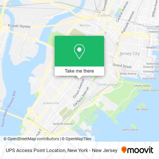 UPS Access Point Location map