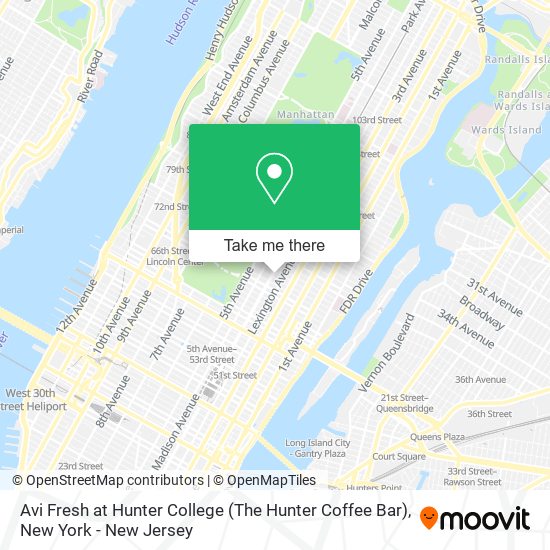 Avi Fresh at Hunter College (The Hunter Coffee Bar) map