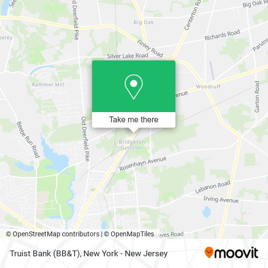 Truist Bank (BB&T) map