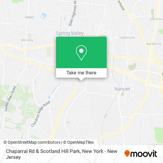 Chaparral Rd & Scotland Hill Park map