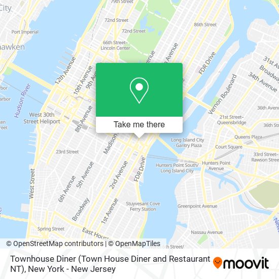 Mapa de Townhouse Diner (Town House Diner and Restaurant NT)