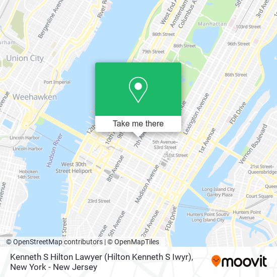 Kenneth S Hilton Lawyer map