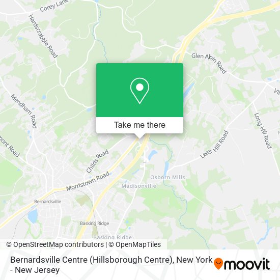 Mapa de Bernardsville Centre (Hillsborough Centre)