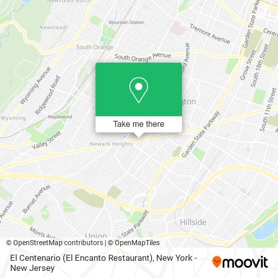 Mapa de El Centenario (El Encanto Restaurant)