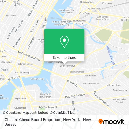 Mapa de Chase's Chess Board Emporium