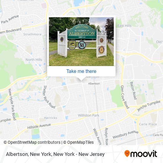 Mapa de Albertson, New York