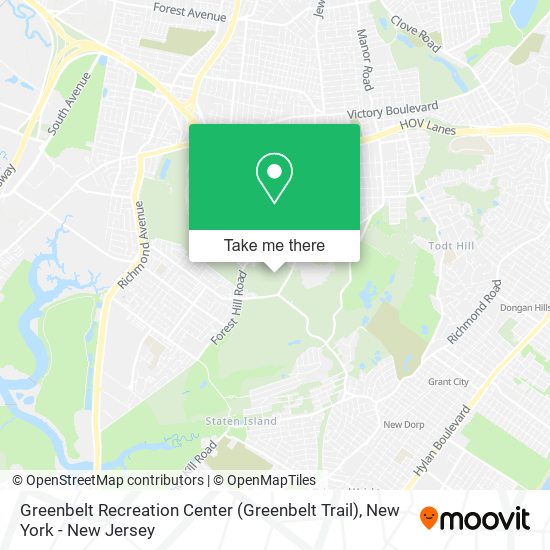 Mapa de Greenbelt Recreation Center (Greenbelt Trail)