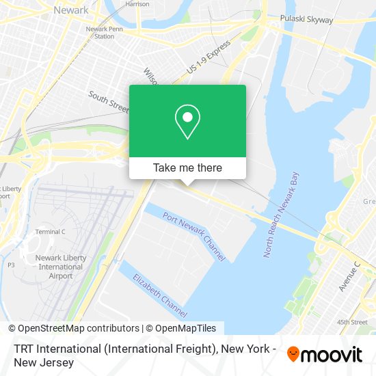 Mapa de TRT International (International Freight)