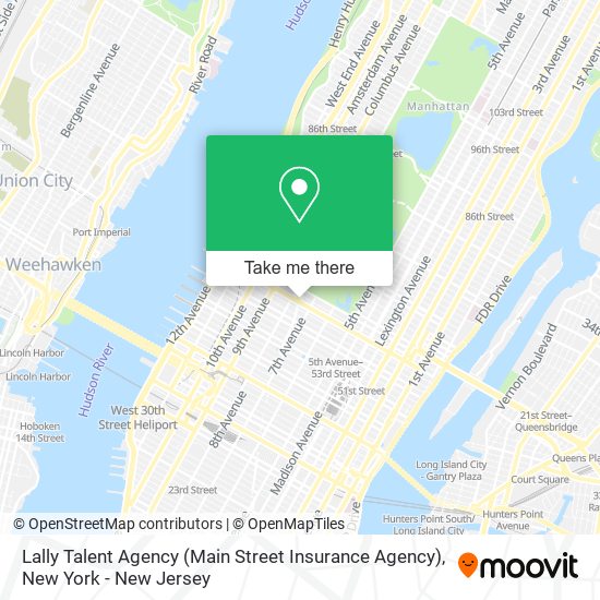 Mapa de Lally Talent Agency (Main Street Insurance Agency)