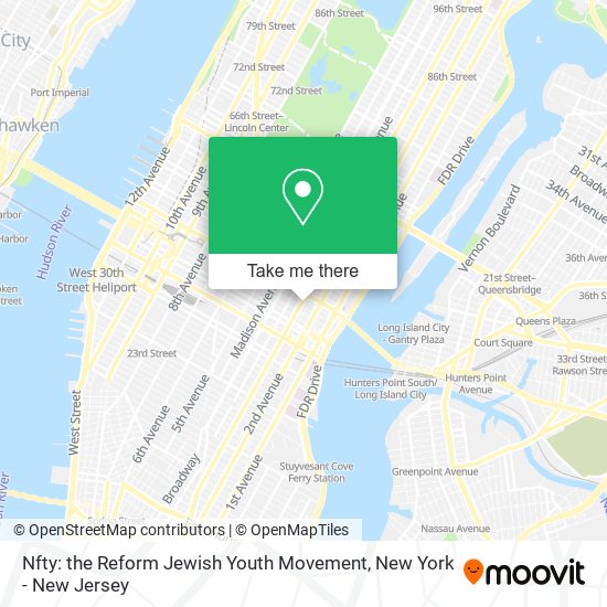 Nfty: the Reform Jewish Youth Movement map