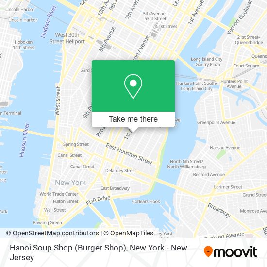 Mapa de Hanoi Soup Shop (Burger Shop)