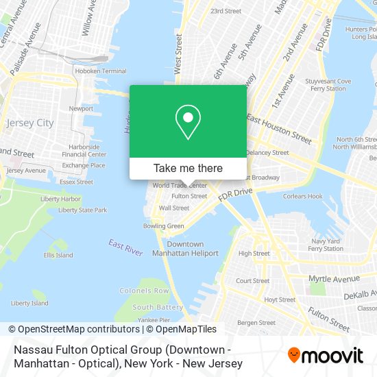 Mapa de Nassau Fulton Optical Group (Downtown - Manhattan - Optical)