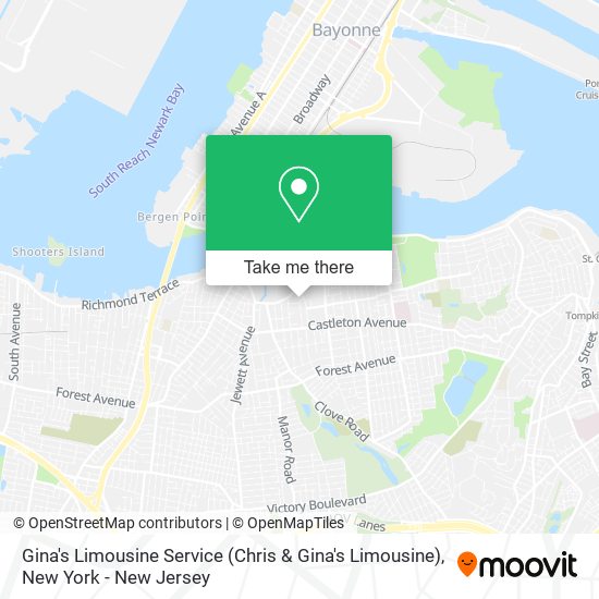 Gina's Limousine Service map