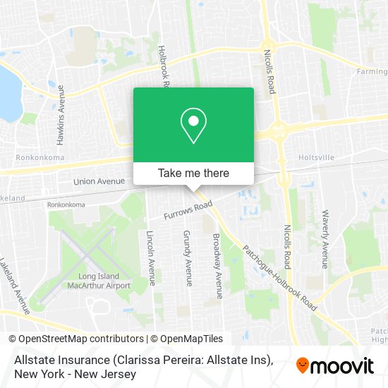 Allstate Insurance (Clarissa Pereira: Allstate Ins) map