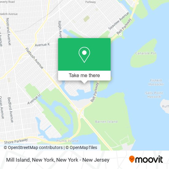 Mill Island, New York map