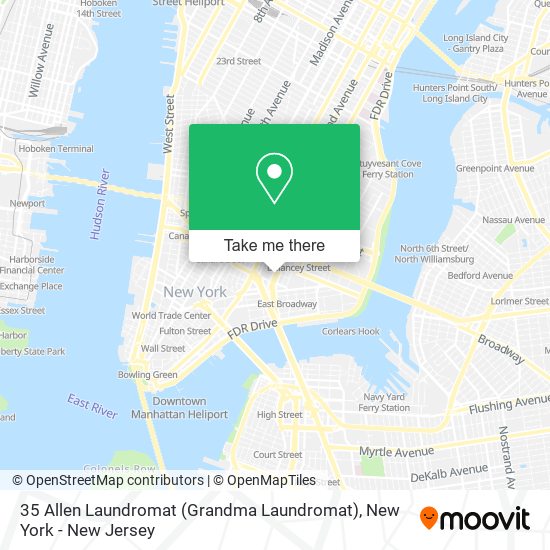 35 Allen Laundromat (Grandma Laundromat) map