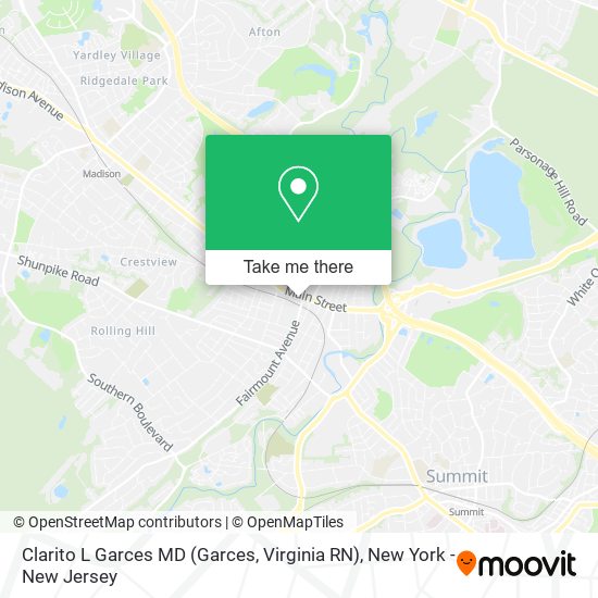 Clarito L Garces MD (Garces, Virginia RN) map