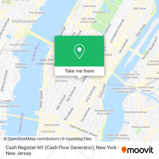 Mapa de Cash Register NY (Cash Flow Generator)