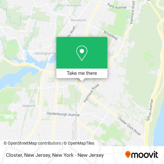 Closter, New Jersey map