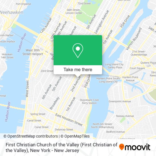 First Christian Church of the Valley map