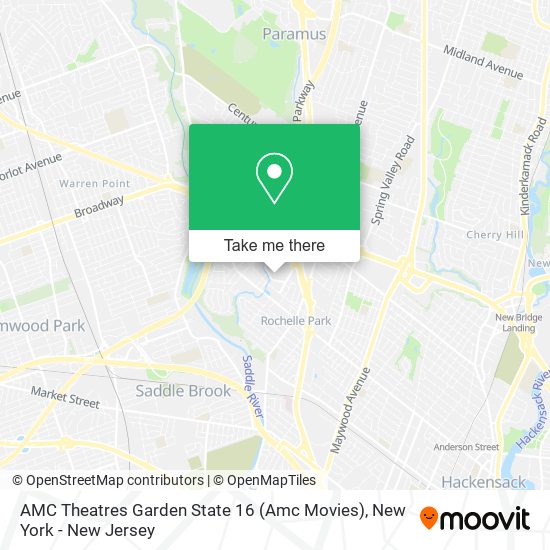 AMC Theatres Garden State 16 (Amc Movies) map