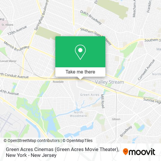 Mapa de Green Acres Cinemas (Green Acres Movie Theater)