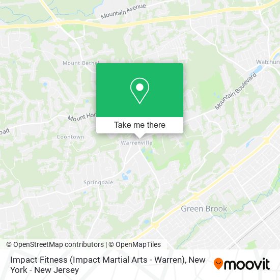 Mapa de Impact Fitness (Impact Martial Arts - Warren)