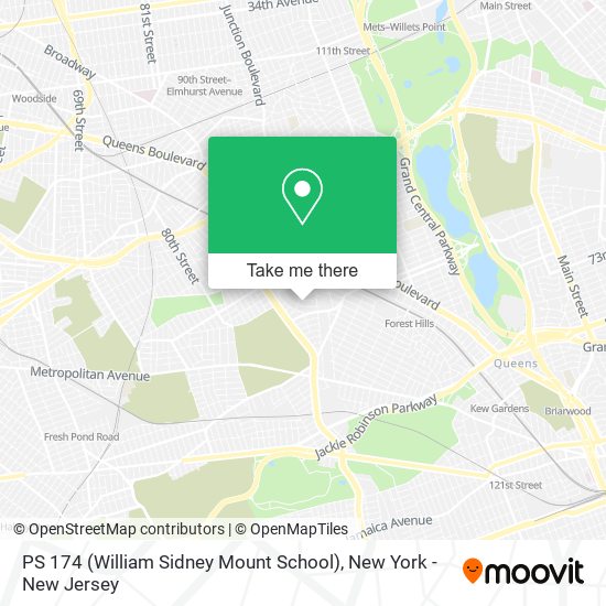 Mapa de PS 174 (William Sidney Mount School)