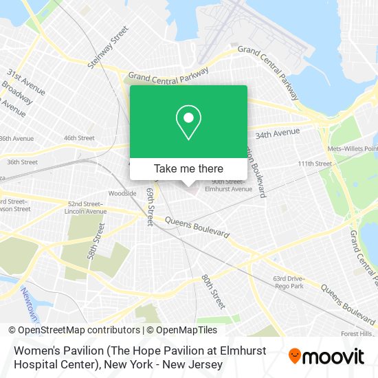 Mapa de Women's Pavilion (The Hope Pavilion at Elmhurst Hospital Center)