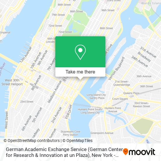 German Academic Exchange Service (German Center for Research & Innovation at un Plaza) map